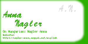 anna nagler business card